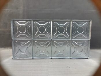 10 Ton Galvanizli Modüler Su Deposu 1x4x2