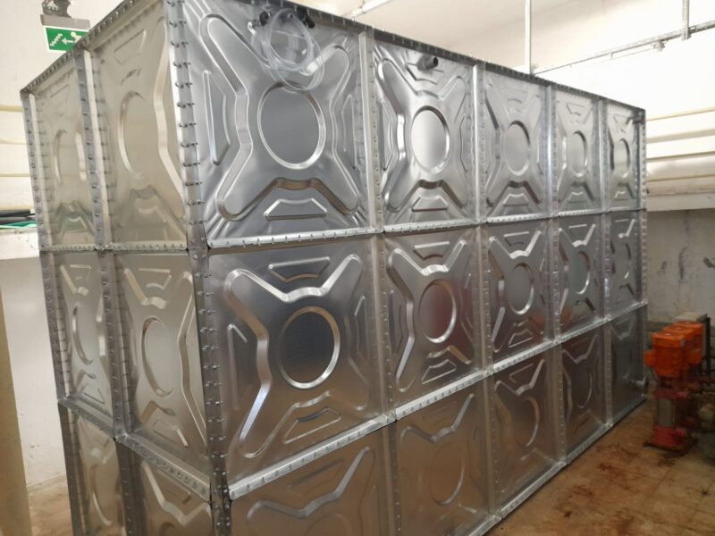 37 Tonluk Modüler Galvaniz Su Deposu